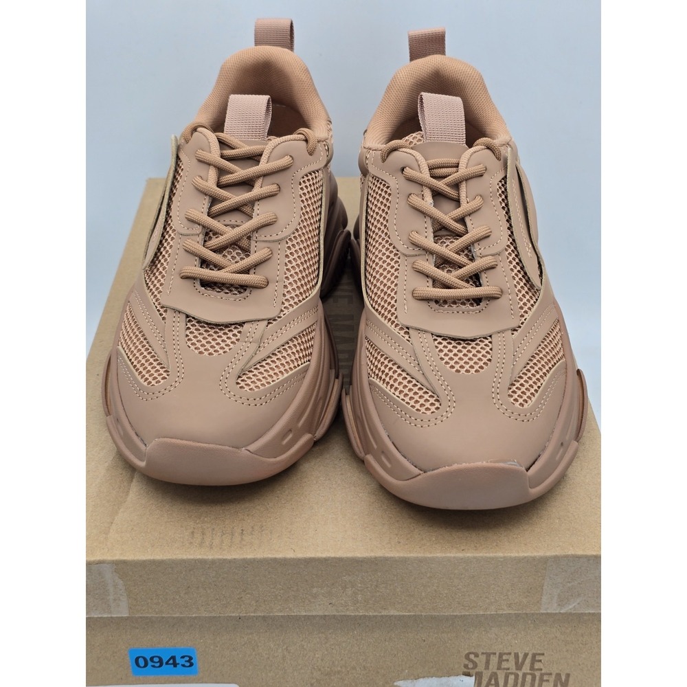 Womens Steve Madden Possession Sneakers - Almond Brown - Sz 7.5 - Picture 3 of 13